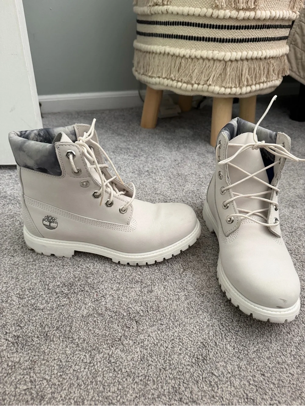 Women’s White Timberland Boots